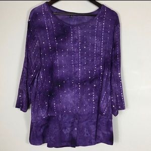 Boho Purple Tunic